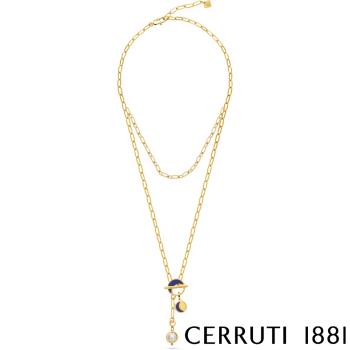 【CERRUTI 1881】義大利經典QAMAR項鍊 限量2折 全新專櫃展示品 原廠禮盒包裝 (CN1102)