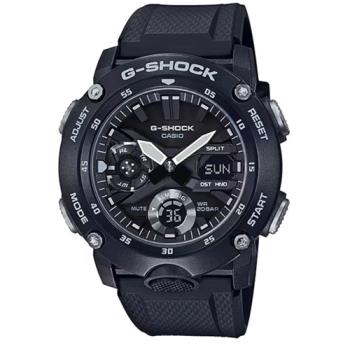 【CASIO 卡西歐】G-SHOCK 雙顯手錶GA-2000S-1A-黑_51.2mm