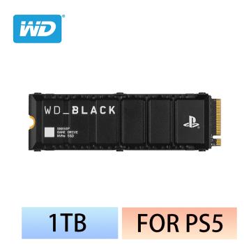WD威騰 BLACK  黑標 SN850P 1TB M.2 NVMe PCIe SSD固態硬碟 OFFICIALLY LICENSED FOR PS5