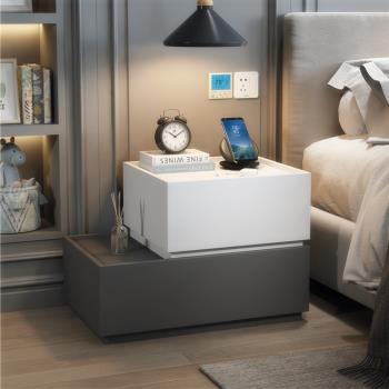 高級感創意臥室床頭櫃 收納儲物櫃-免安裝