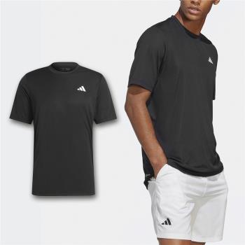 adidas 短袖 Tennis Club 男款 黑 白 吸濕排汗 運動上衣 短T 愛迪達 HS3275