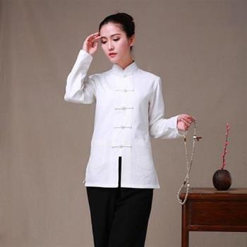 【巴黎精品】唐裝漢服上衣-民族風休閒中式長袖女上衣7色a1bx41