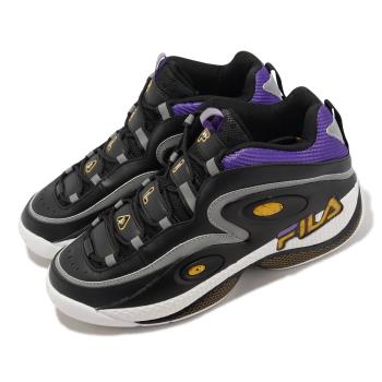 Fila 籃球鞋 Grant Hill 3 男鞋 黑 黃 皮革 緩衝 完美先生 運動鞋 斐樂 1BM01290043