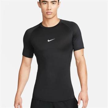 Nike 男裝 緊身短袖上衣 排汗 黑【運動世界】FB7933-010