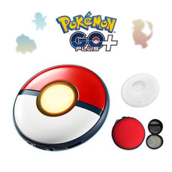 Pokemon GO Plus + 寶可夢 睡睡精靈球 自動抓寶(台灣公司貨)+矽膠套+收納包