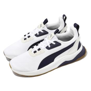Puma 慢跑鞋 Anzarun FS 2.0 男鞋 白 深藍 入門款 緩震 運動鞋 39098208