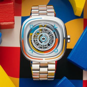 SEVENFRIDAY 限量款 T1/08 Bauhaus 包浩斯 自動上鍊機械錶