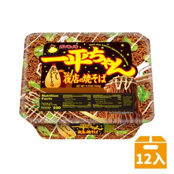 【日清】明星一平夜店炒麵速食麵(12碗/箱)-日式醬汁味-效期2024/06/13