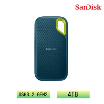 SanDisk E61 4TB 2.5吋行動固態硬碟 SDSSDE61-4T00-G25M (夜幕綠)