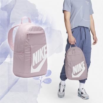 Nike 後背包 Elemental 男女款 嫩粉 白 筆電包 運動包 襯墊肩帶 大學包 書包 大LOGO DD0559-663