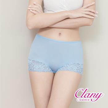【可蘭霓Clany】平口無痕舒適蕾絲 L-XL內褲 大尺碼 2217-51 天空藍