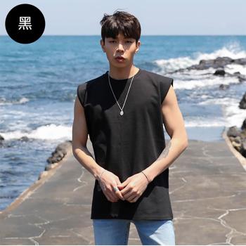 【男人幫】T1636＊台灣製造純棉帥氣無袖T恤