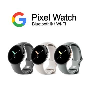 Google Pixel Watch LTE 金屬銀 不鏽鋼錶殼石墨黑運動錶帶