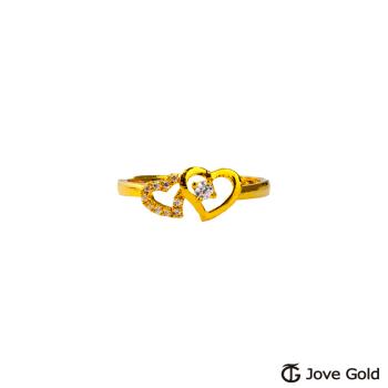 JoveGold漾金飾 愛我的人黃金戒指