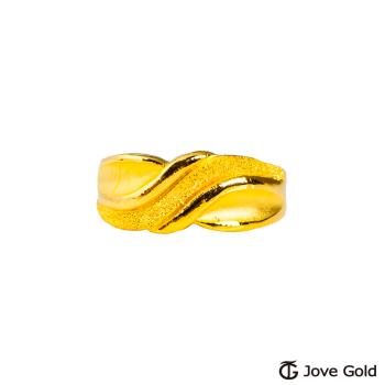 JoveGold漾金飾 和你在一起黃金男戒指