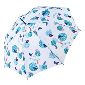 RAINSTORY雨傘-花漾彩蝶抗UV自動開直骨傘