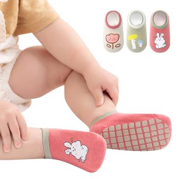 Colorland-3雙入-童襪 寶寶襪子 春夏卡通兒童襪 嬰兒襪子 兒童止滑襪