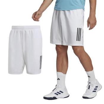 Adidas Club 3STR Short 男 白 吸濕 排汗 再生材質 透氣 運動 短褲