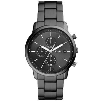 FOSSIL 簡約紳士計時手錶-黑/42mm FS5848