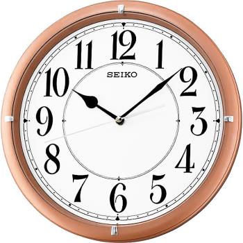 SEIKO 精工 指針式時尚時鐘 掛鐘-粉框 QXA637P