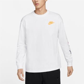 Nike 長袖 NSW 男款 黑 寬鬆 落肩 純棉 立體LOGO 休閒上衣 FD9896-100