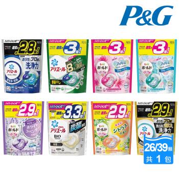 【P&G】日本4D超濃縮袋裝洗衣球/洗衣膠囊 31/33/36/39顆 三包組(多款任選) 