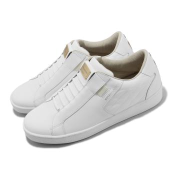 Royal Elastics 休閒鞋 Adelaide Lux 男鞋 白 棕 金牌 彈力帶 無鞋帶 皮革 回彈 02732007