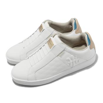 Royal Elastics 休閒鞋 Icon Lux 男鞋 白 奶茶 金牌 經典款 彈力帶 無鞋帶 皮革 回彈 02532057