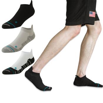 3雙超值組!! SPORTS HOUSE 運動短襪 透氣吸濕排汗 毛圈加厚設計 功能性運動襪 男款 短筒跑步襪