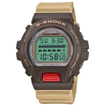 【CASIO 卡西歐】G-SHOCK 80年代氛圍 復古新色電子錶款 DW-6600PC-5_50mm