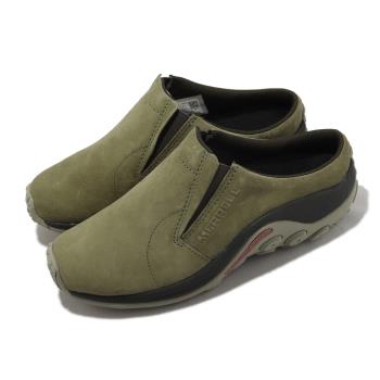 Merrell 休閒鞋 Jungle Slide 女鞋 草藥綠 棕 懶人鞋 麂皮 套入式 ML006240