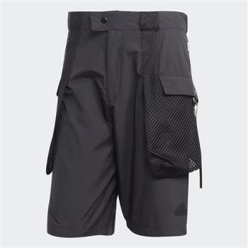 Adidas 男裝 短褲 防潑水 工裝風 寬鬆 黑【運動世界】IC3729