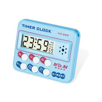【聖岡科技Dr.AV】2入組TM-262炫彩 數位 計時器(台製IC 營業用 超大聲 時鐘 正/倒數  中文大螢幕)