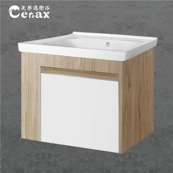 【CERAX 洗樂適衛浴】 60CM方型瓷盆+不鏽鋼浴櫃(不含面盆龍頭)(未含安裝)