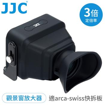 JJC最大3吋LCD螢幕放大3倍相機取景器無反觀景窗LVF-PRO1(附arca-swiss快拆板&掛繩;1/4螺孔)矽膠遮陽眼罩眼杯
