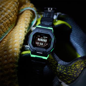 CASIO 卡西歐 G-SHOCK 夜光迷彩 城市夜景系列藍芽手錶(GBD-200LM-1)