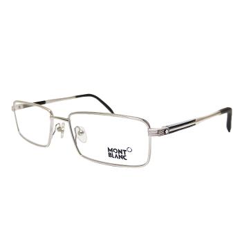 【MONTBLANC】萬寶龍 光學鏡框眼鏡 MB340 016 55mm 長方形鏡框 銀色