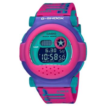 【CASIO 卡西歐】G-SHOCK 復古電玩 繽粉撞色 藍牙 原創進化 輕巧強悍 膠囊結構 碳核心防護結構 G-B001RG-4_47mm