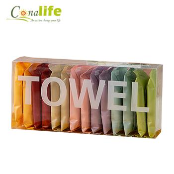 Conalife 4入組 - 拋棄式旅行壓縮毛巾14枚套組