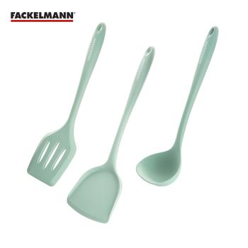 德國Fackelmann 5729781 全矽膠餐廚配件組(湯勺+漏鏟+鍋鏟)