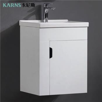 【CERAX 洗樂適衛浴】 50公分方形瓷盆+防水發泡板浴櫃(不含面盆龍頭)(未含安裝)