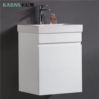【CERAX 洗樂適衛浴】 45公分方形瓷盆+防水發泡板浴櫃(不含面盆龍頭)(未含安裝)