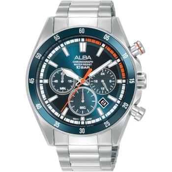 ALBA 雅柏 ACTIVE 酷炫三眼計時腕錶(VD53-X395B/AT3J23X1)