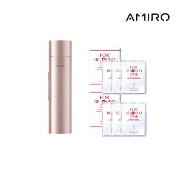 AMIRO x 寵愛之名 時光機美容儀 R1 PRO -粉 + 亮白淨化光之鑰面膜 3片/盒-2盒組