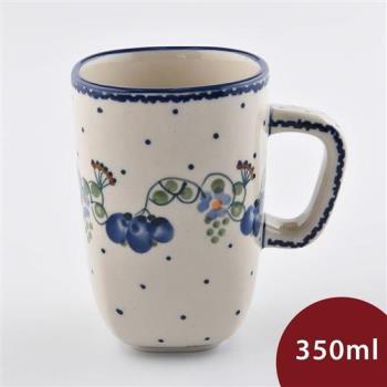 【波蘭陶】空谷幽蘭系列 陶瓷馬克杯 350ml 波蘭手工製