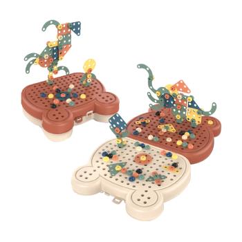 Colrland-diy玩具螺絲玩具組 電鑽螺絲拼圖 電鑽玩具 擰螺絲玩具 益智玩具