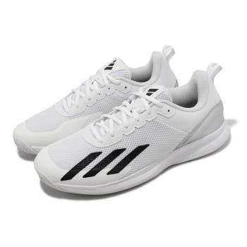adidas 網球鞋 Courtflash Speed 男鞋 白 黑 穩定 支撐 運動鞋 愛迪達 IG9538
