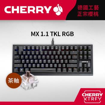 Cherry MX Board 1.1 RGB TKL 機械式鍵盤 黑正刻 (茶軸)