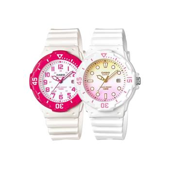 CASIO 卡西歐 LRW-200H 時尚活力亮面錶帶輕巧防水手錶(輕巧防水手錶)