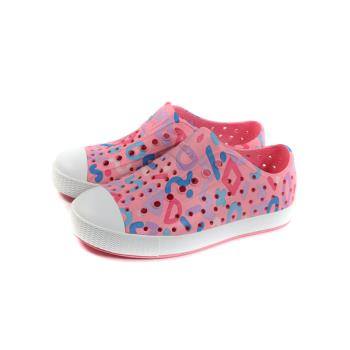 native JEFFERSON SUGARLITE PRINT 洞洞鞋 粉紅塗鴉 小童 童鞋 13111501-2071 no308